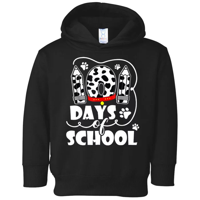 101 Days Of School Dalmatian Logo Toddler Hoodie