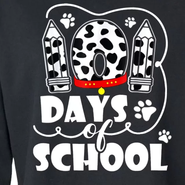 101 Days Of School Dalmatian Logo Cropped Pullover Crew