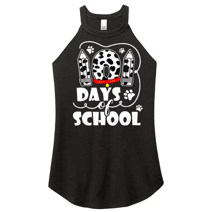 101 Days Of School Dalmatian Logo Women’s Perfect Tri Rocker Tank