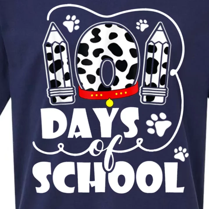 101 Days Of School Dalmatian Logo Sueded Cloud Jersey T-Shirt