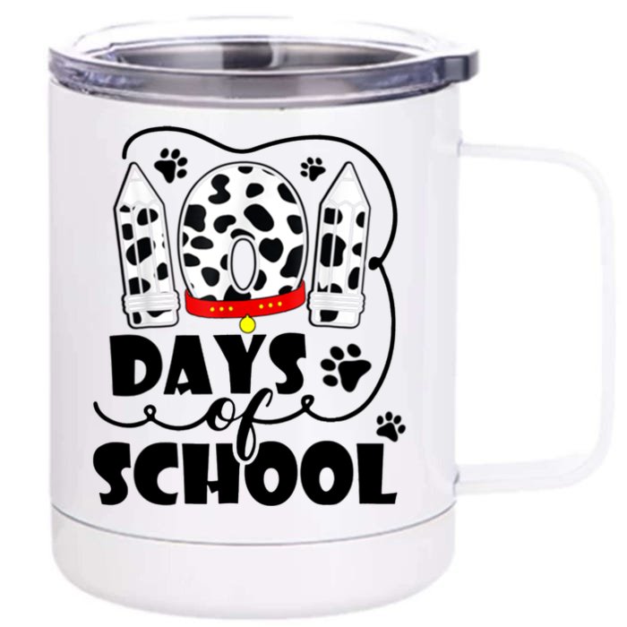 101 Days Of School Dalmatian Logo Front & Back 12oz Stainless Steel Tumbler Cup