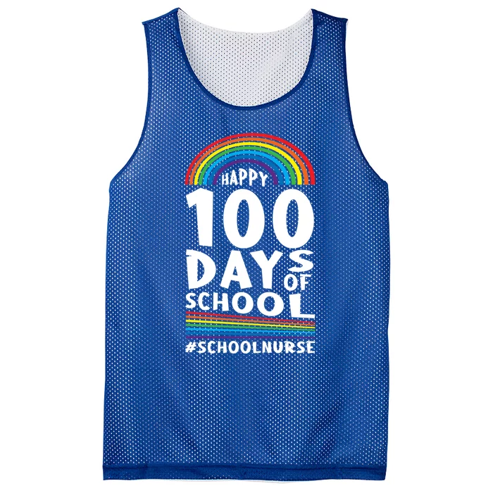 100 Days Of School School Nurse 100th Day Of School Gift Mesh Reversible Basketball Jersey Tank