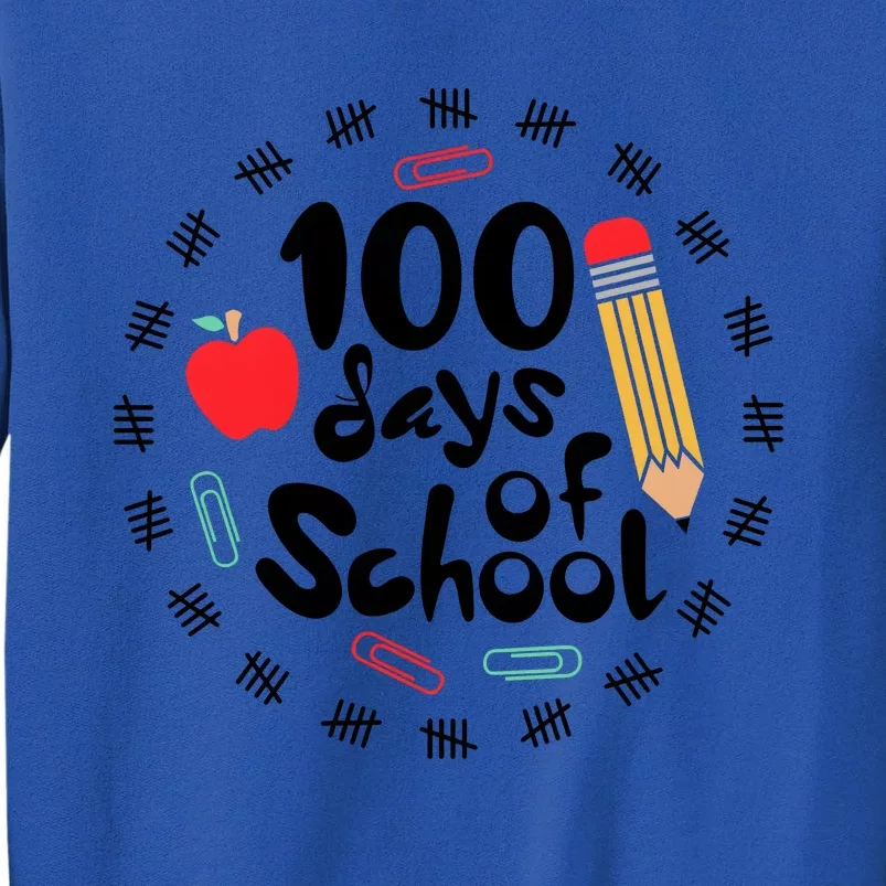 100 Days Of Hearts Celebrate 100th Day Of School Tall Sweatshirt