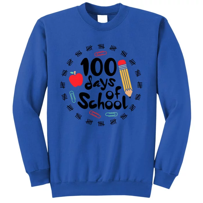 100 Days Of Hearts Celebrate 100th Day Of School Tall Sweatshirt