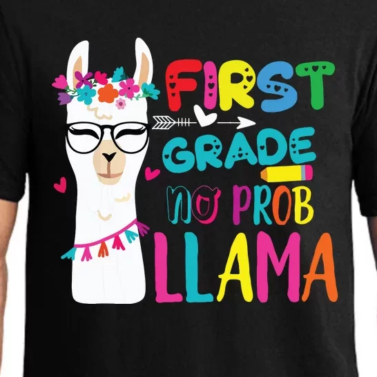 100th Day Of 1st Grade 100 Days Smarter No Prob Llama Pajama Set