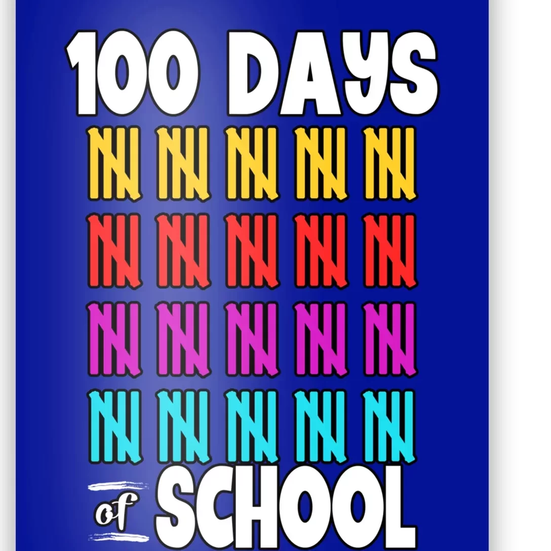 100 Days Of School Costume 100th Day Cool Gift Poster