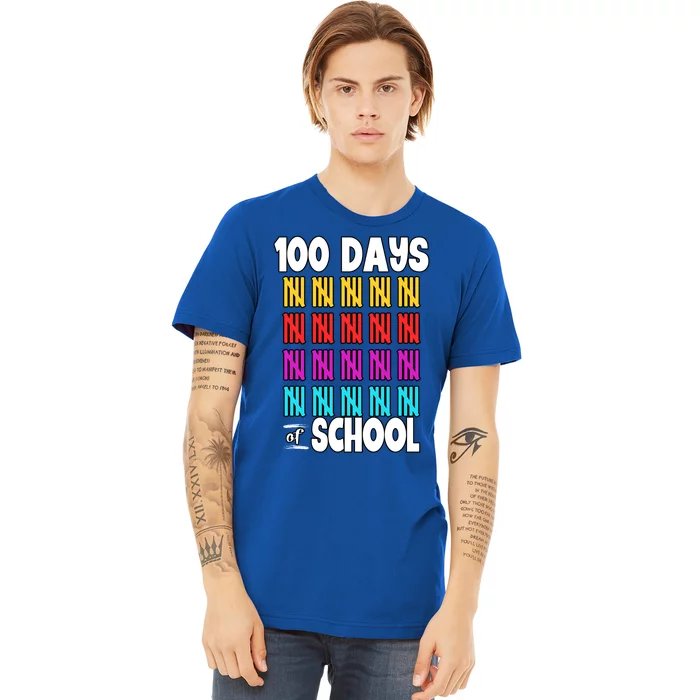 100 Days Of School Costume 100th Day Cool Gift Premium T-Shirt