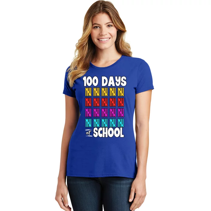 100 Days Of School Costume 100th Day Cool Gift Women's T-Shirt