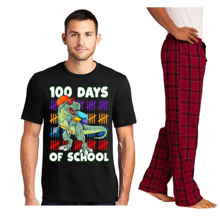 100 Days Of School Teacher Student Dinosaur Pajama Set