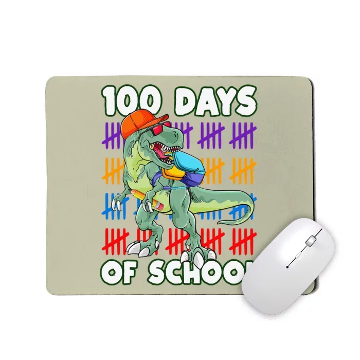 100 Days Of School Teacher Student Dinosaur Mousepad