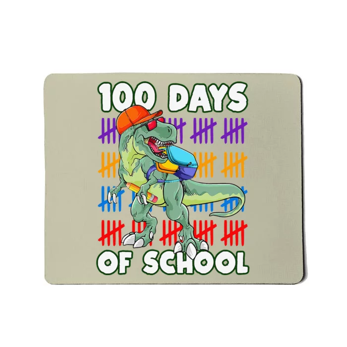 100 Days Of School Teacher Student Dinosaur Mousepad