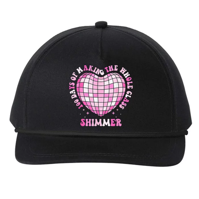 100 Days Of School 100 Days Of Making Whole Class Shimmer Snapback Five-Panel Rope Hat