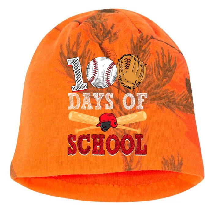 100 Days Of School Baseball Lover Kati - Camo Knit Beanie