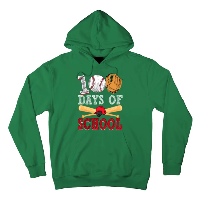 100 Days Of School Baseball Lover Hoodie