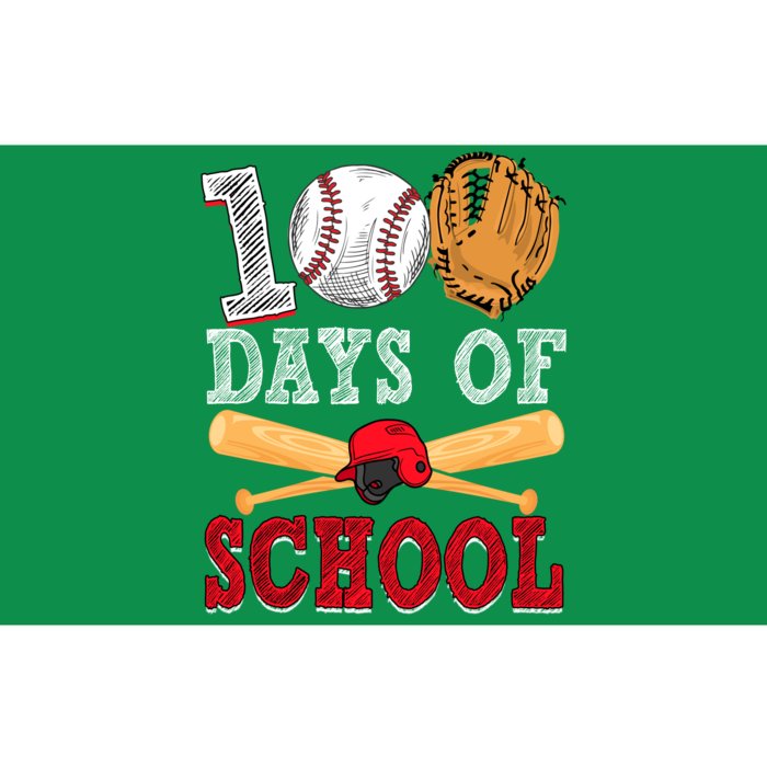 100 Days Of School Baseball Lover Bumper Sticker