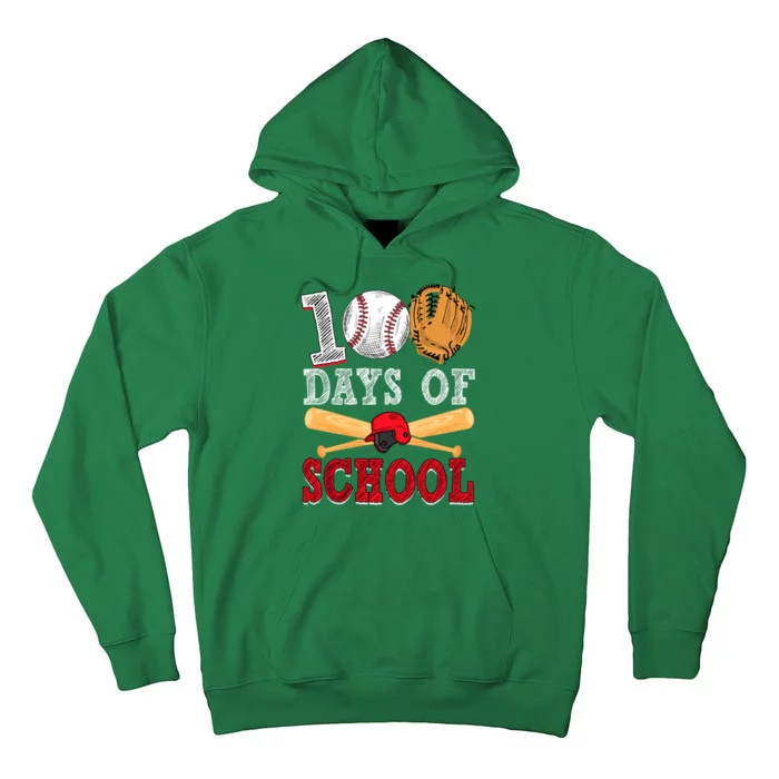 100 Days Of School Baseball Lover Tall Hoodie