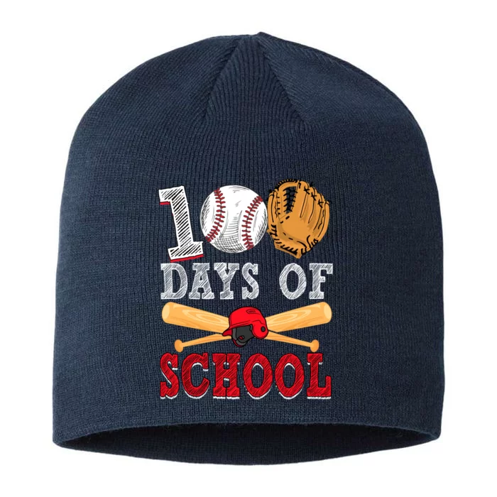 100 Days Of School Baseball Lover 8 1/2in Sustainable Knit Beanie