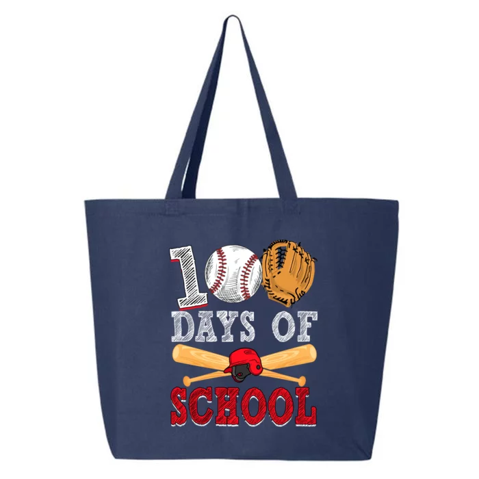 100 Days Of School Baseball Lover 25L Jumbo Tote