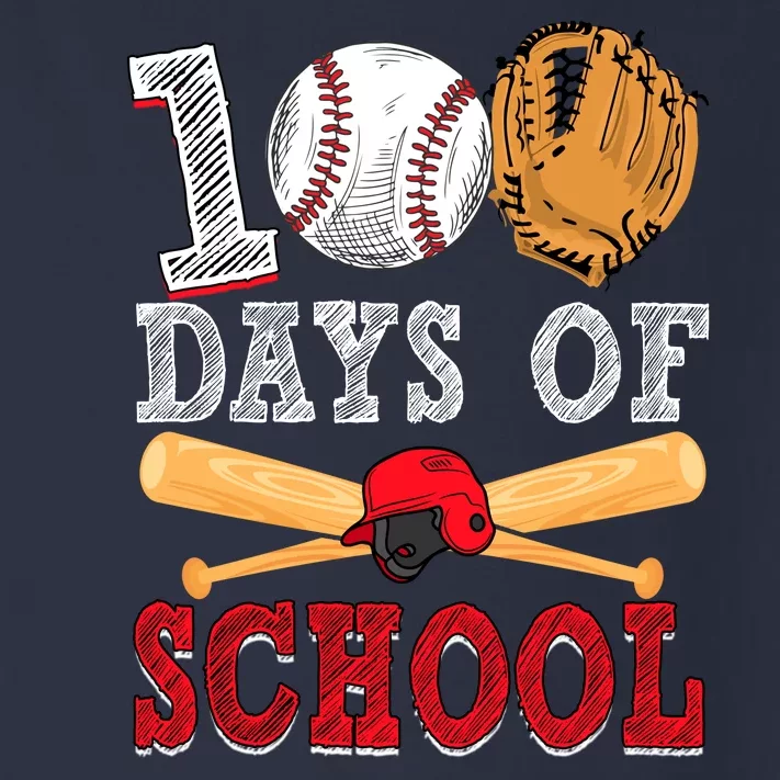 100 Days Of School Baseball Lover Toddler Long Sleeve Shirt