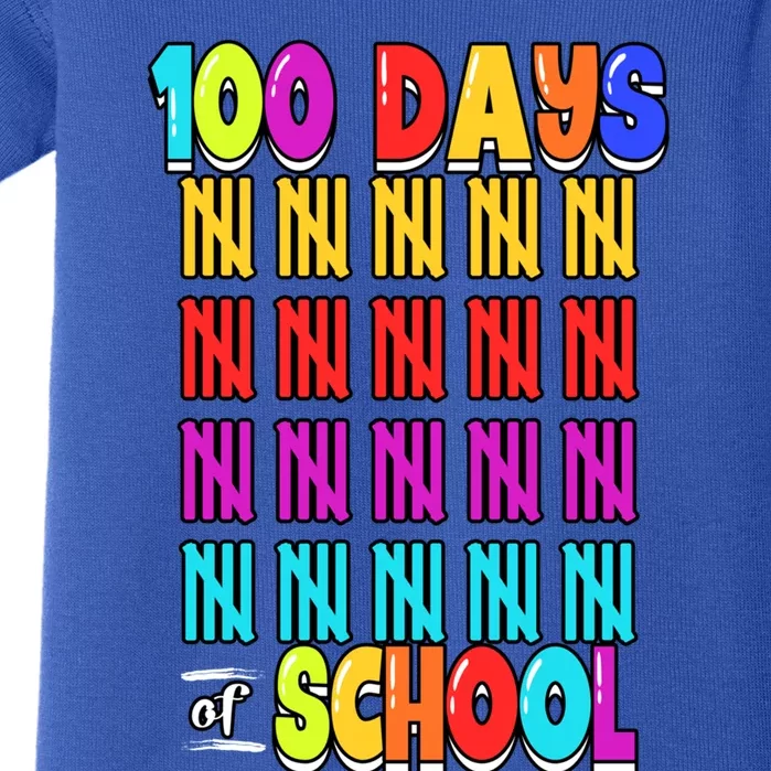 100 Days Of School Costume 100th Day Cool Gift Baby Bodysuit