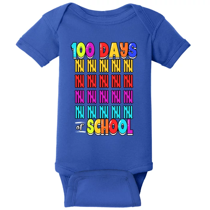 100 Days Of School Costume 100th Day Cool Gift Baby Bodysuit