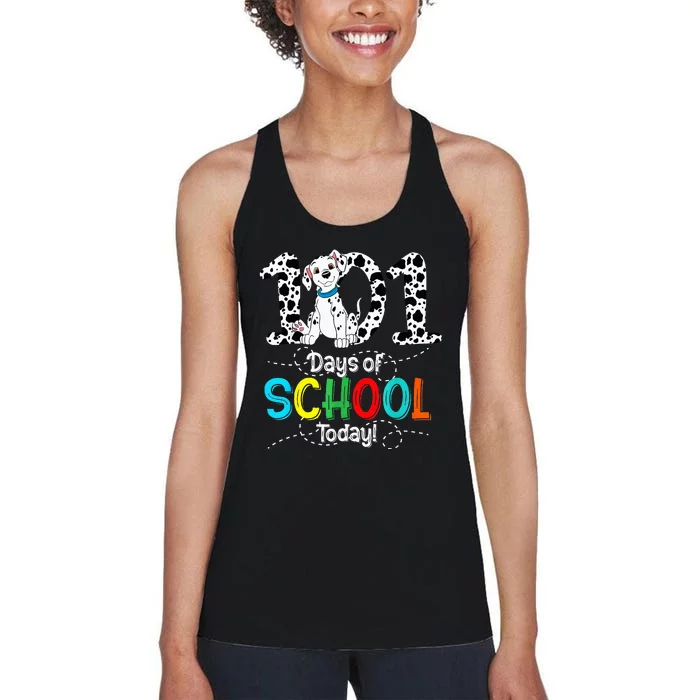 100th Day Of School 101 Days Smarter 100 Women's Racerback Tank