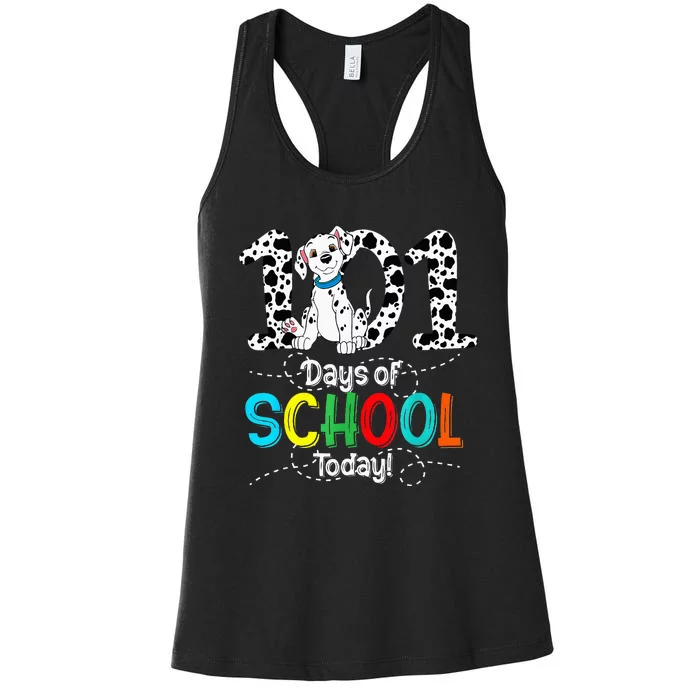 100th Day Of School 101 Days Smarter 100 Women's Racerback Tank