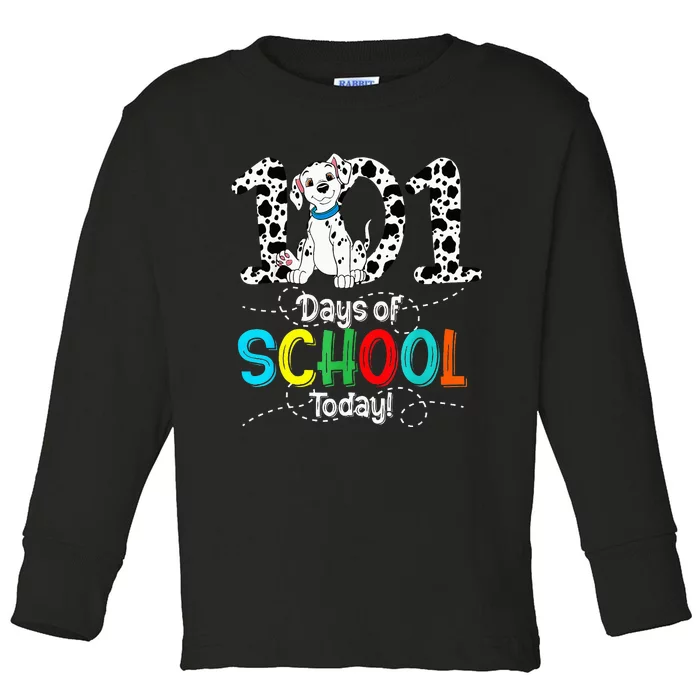 100th Day Of School 101 Days Smarter 100 Toddler Long Sleeve Shirt