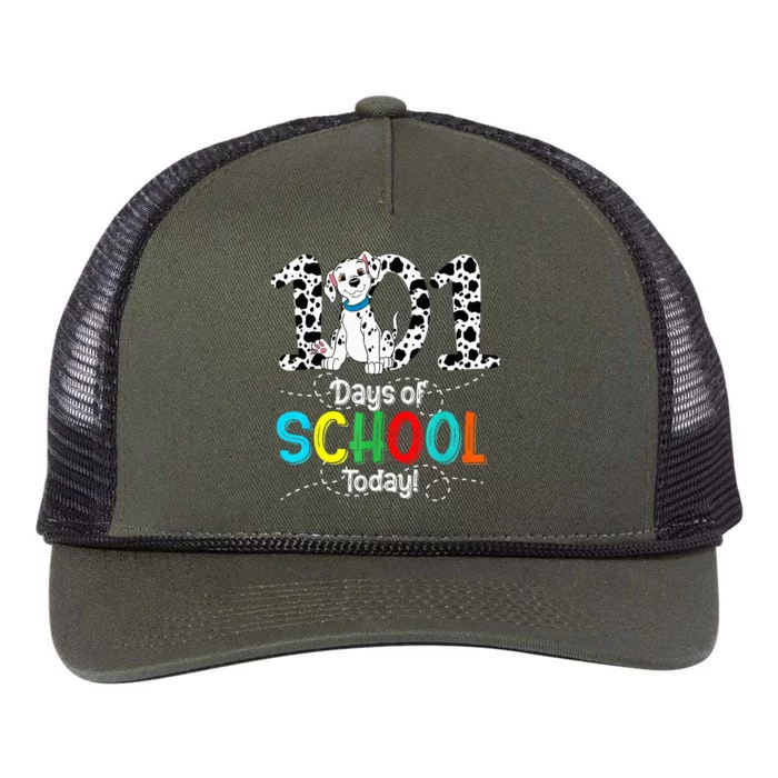 100th Day Of School 101 Days Smarter 100 Retro Rope Trucker Hat Cap