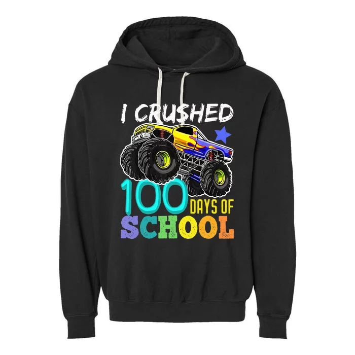 100 Days Of School Teacher Outfit 80s Retro Vintage Student Garment-Dyed Fleece Hoodie