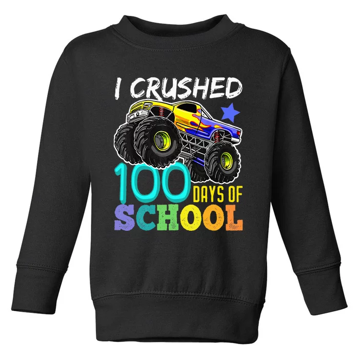 100 Days Of School Teacher Outfit 80s Retro Vintage Student Toddler Sweatshirt