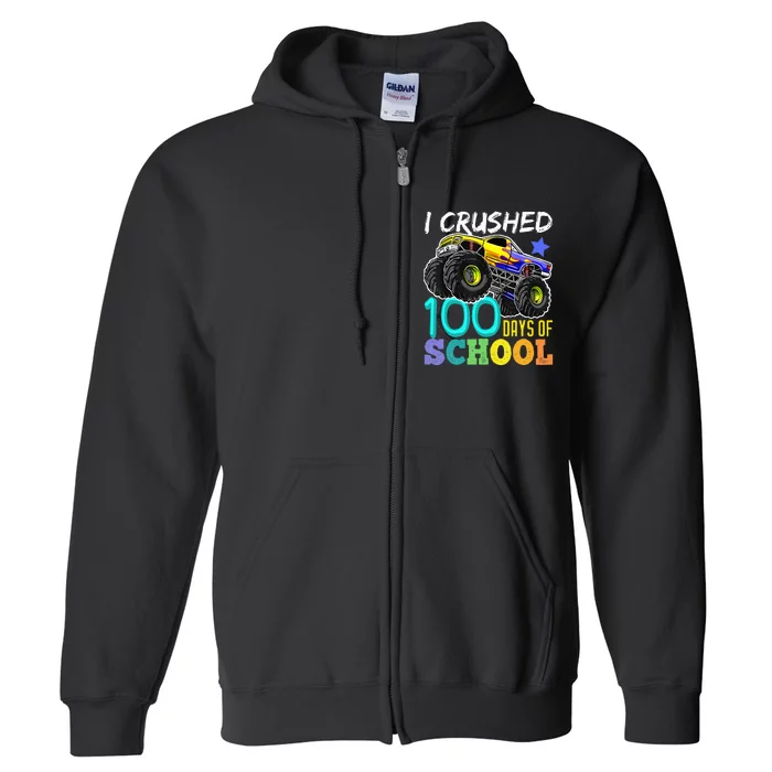 100 Days Of School Teacher Outfit 80s Retro Vintage Student Full Zip Hoodie