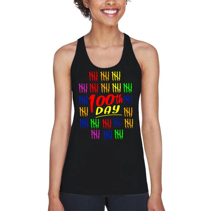 100 Days Of School Women's Racerback Tank