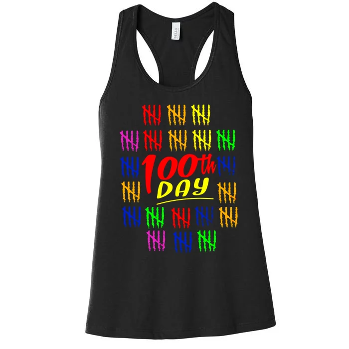 100 Days Of School Women's Racerback Tank