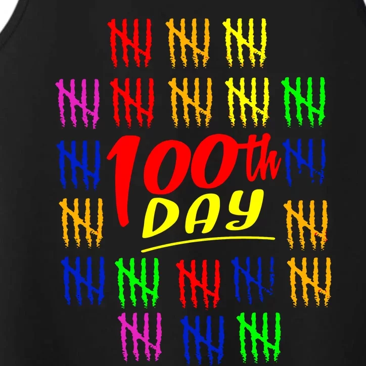 100 Days Of School Performance Tank