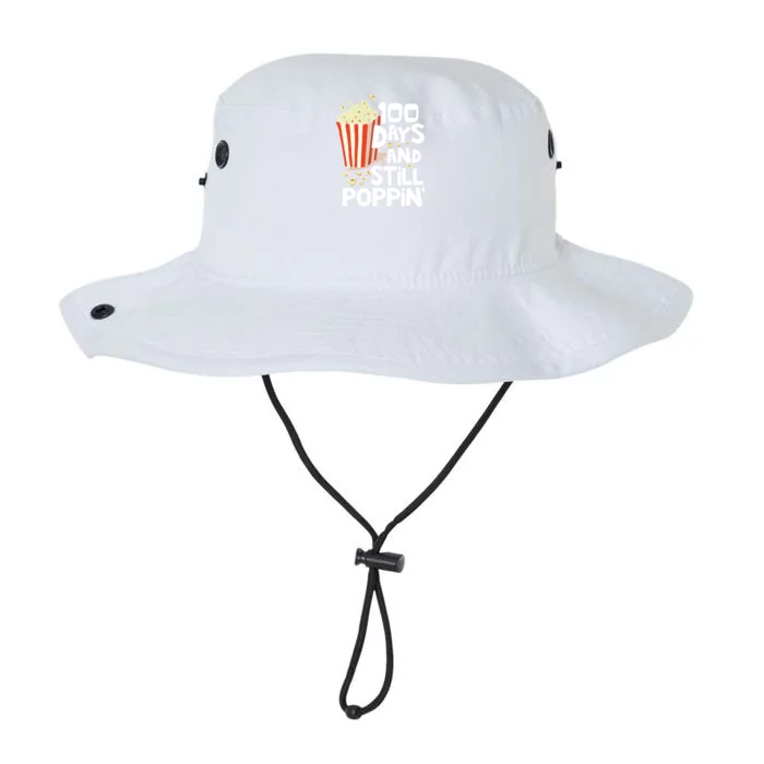 100th Day Of School Funny Popcorn 100 Days And Still Poppin Cute Gift Legacy Cool Fit Booney Bucket Hat