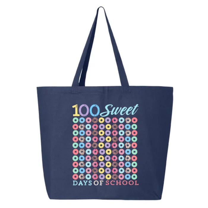 100 Days Of School Donut Cute 100th Day Of School Sweet 25L Jumbo Tote