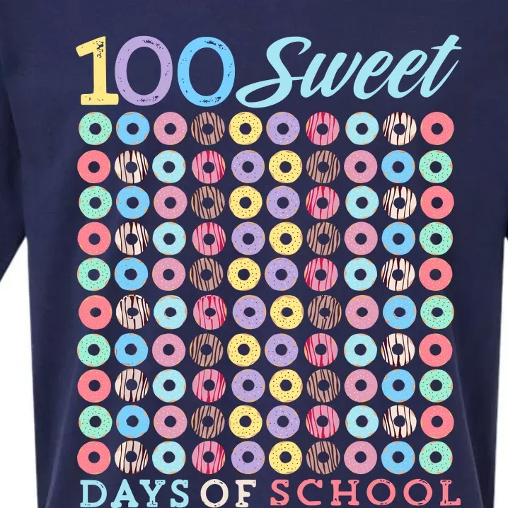 100 Days Of School Donut Cute 100th Day Of School Sweet Sueded Cloud Jersey T-Shirt