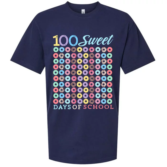 100 Days Of School Donut Cute 100th Day Of School Sweet Sueded Cloud Jersey T-Shirt