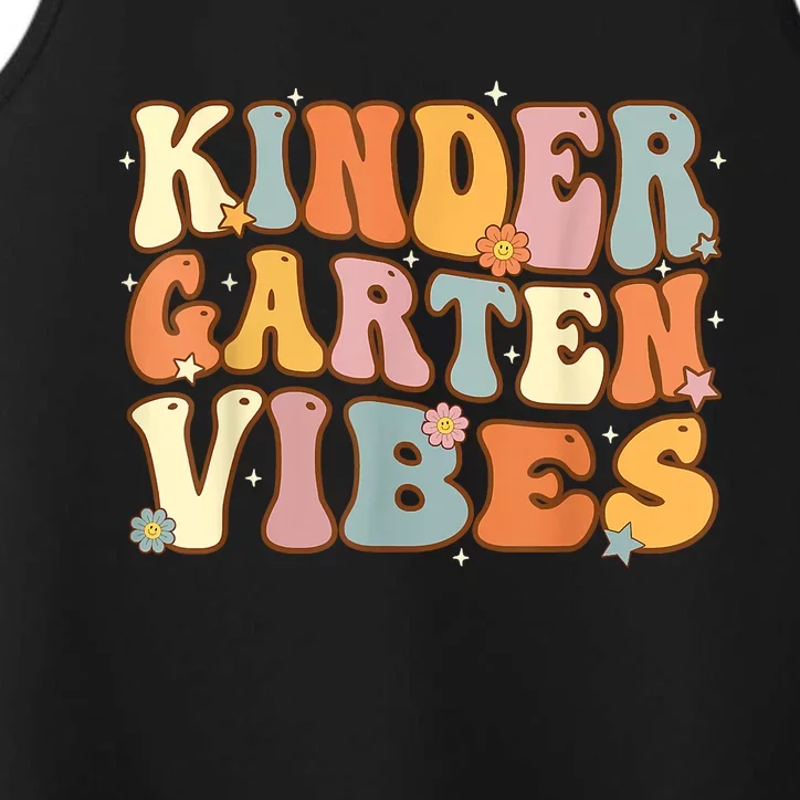 1st Day Of School Kindergarten Vibes Student Teacher Performance Tank