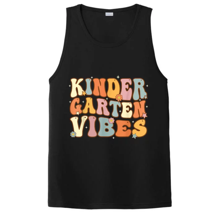 1st Day Of School Kindergarten Vibes Student Teacher Performance Tank