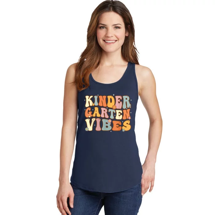 1st Day Of School Kindergarten Vibes Student Teacher Ladies Essential Tank