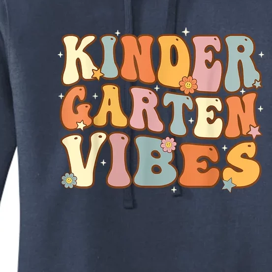 1st Day Of School Kindergarten Vibes Student Teacher Women's Pullover Hoodie