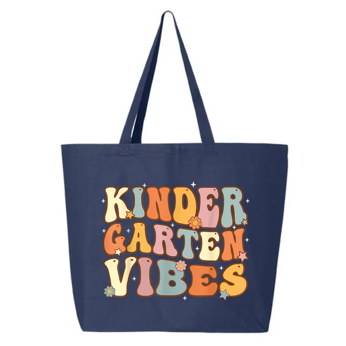 1st Day Of School Kindergarten Vibes Student Teacher 25L Jumbo Tote