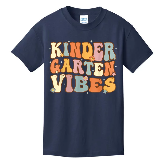 1st Day Of School Kindergarten Vibes Student Teacher Kids T-Shirt