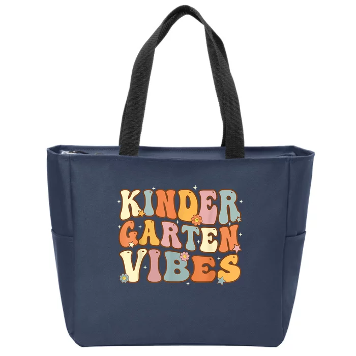 1st Day Of School Kindergarten Vibes Student Teacher Zip Tote Bag