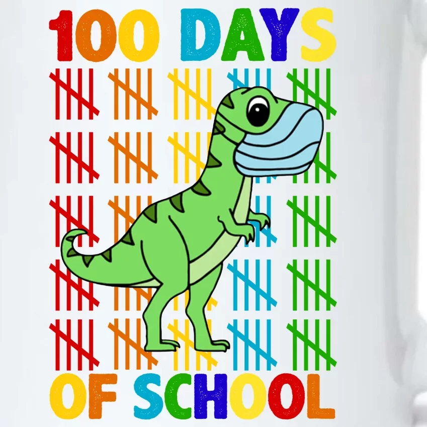 100 Days Of School Trex Quarantine Black Color Changing Mug