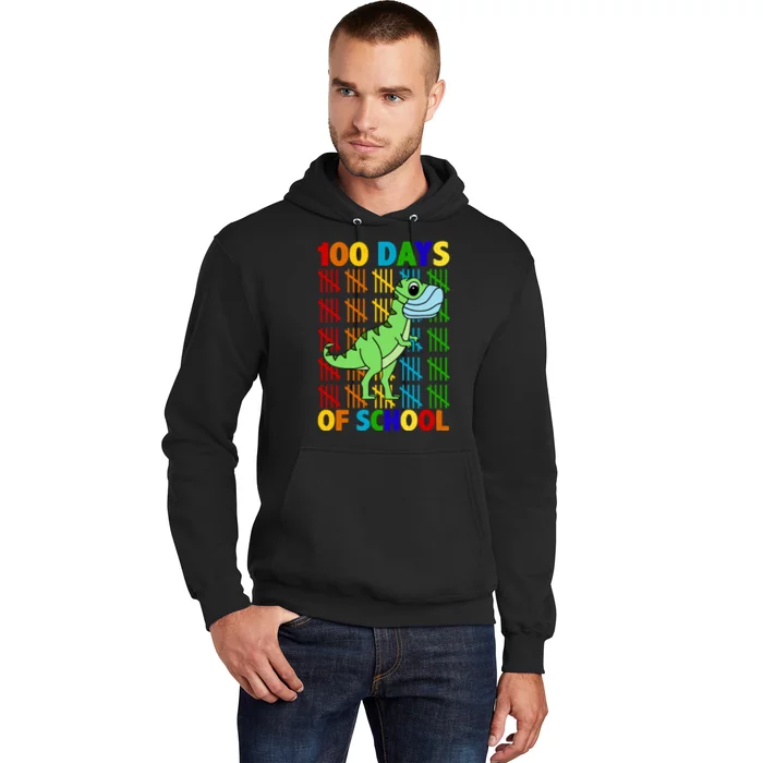 100 Days Of School Trex Quarantine Hoodie