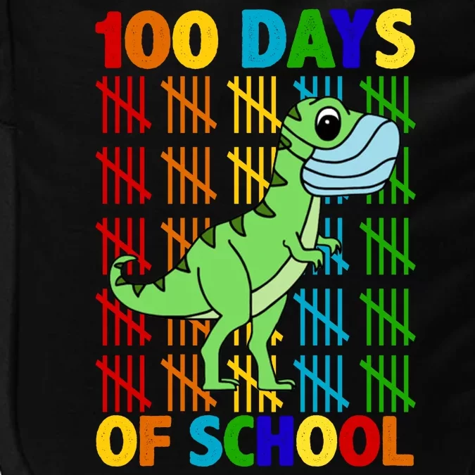 100 Days Of School Trex Quarantine Impact Tech Backpack