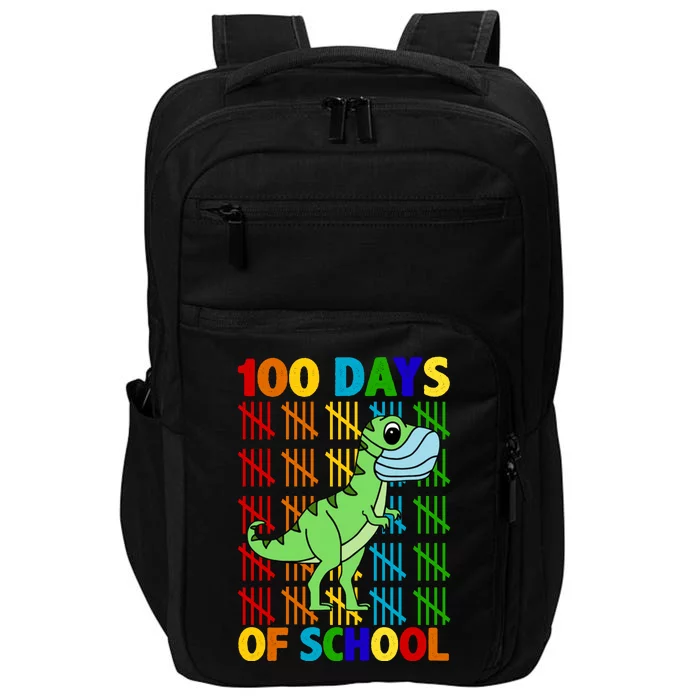 100 Days Of School Trex Quarantine Impact Tech Backpack